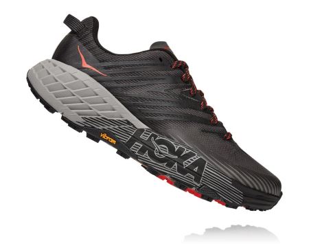 Hoka One One Speedgoat 4 - Tenis Corrida Largos Homem Cinzentas Escuro / Cinzentas Escuro | PT-yI8ZE